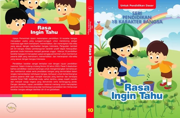 Buku Referensi Terbaik - Jilid 10 Seri Pendidikan 18 Karakter Bangsa Tingkat Pendidikan Dasar