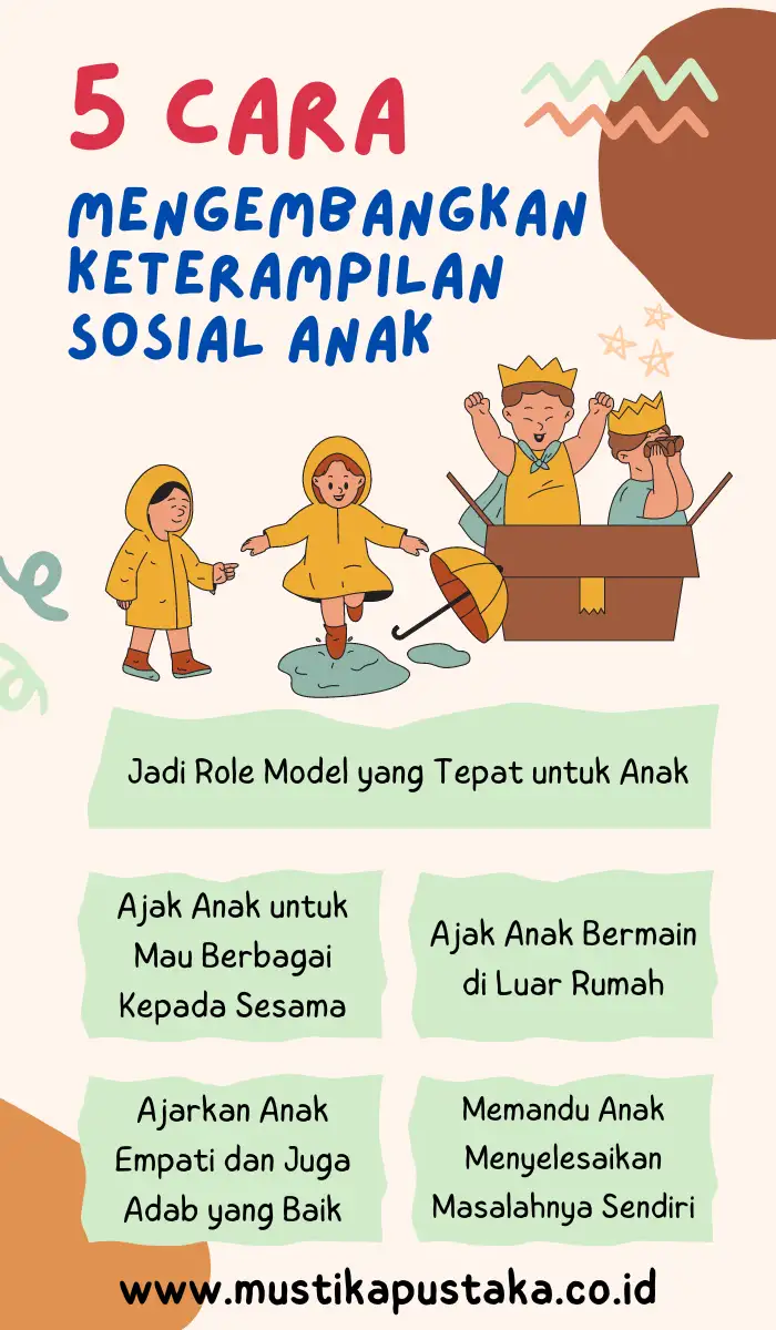 Infografis 5 Cara Mengembangkan Keterampilan Sosial Anak
