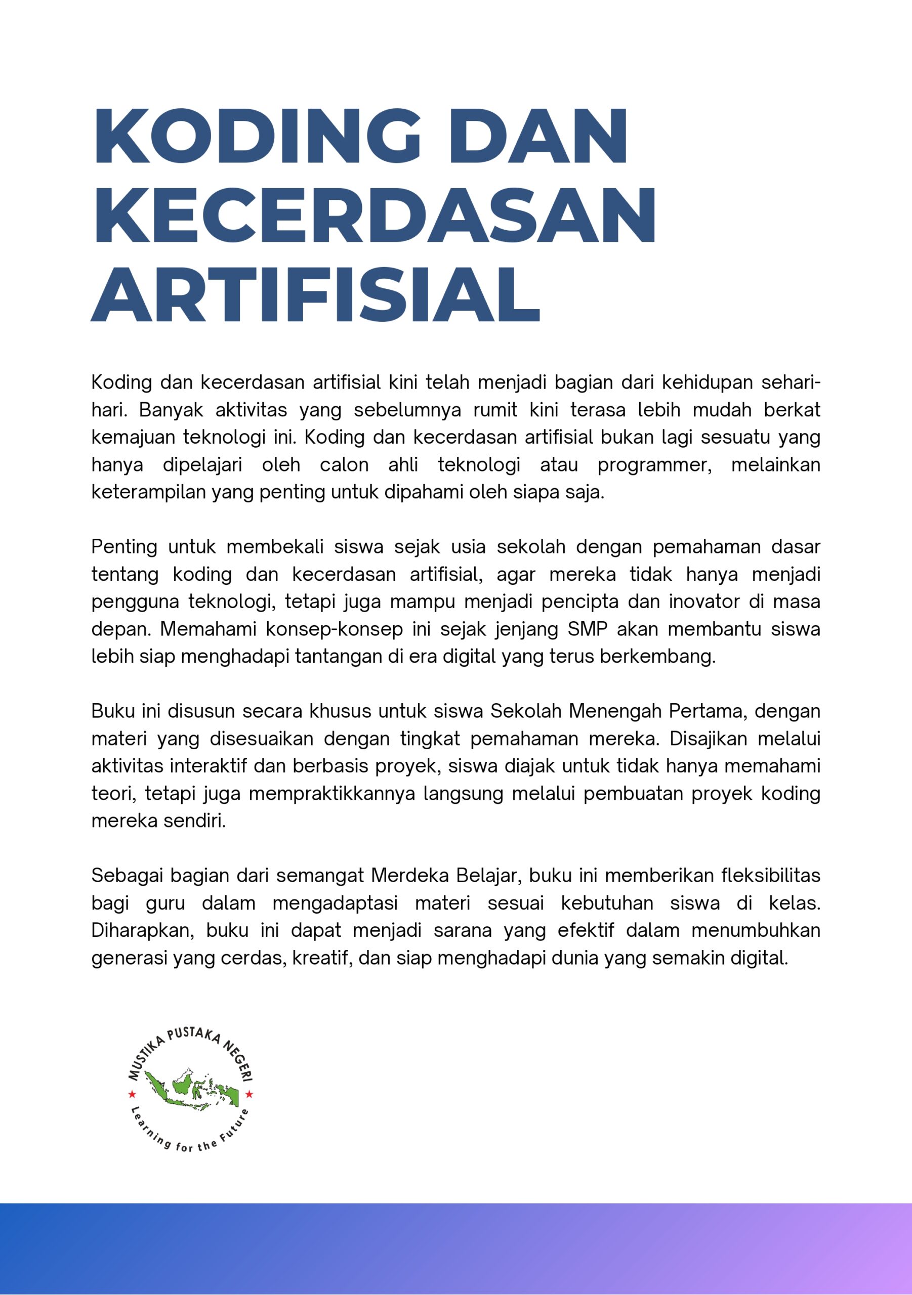 Koding dan Kecerdasan Artifisial SMP/MTs Kelas VII Semester I_Back